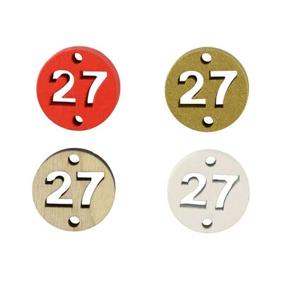 2027 στρογγυλό ξύλινο, κρεμαστό